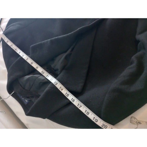 Turnbury 100% Cashmere Black Coat, size 44R Long Blazer Dress Jacket Coat - Picture 12 of 13